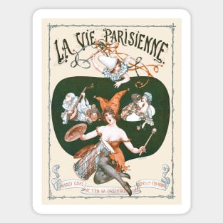 La Vie Parisienne - Mardi Gras ne t'en va pas!, 1920 Magnet